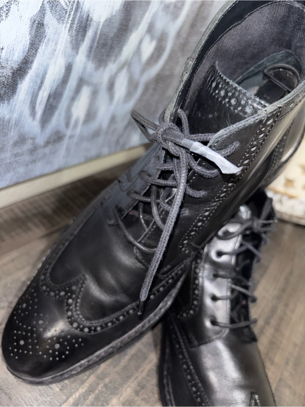 Men's Cole Haan Air Colton LEATHER Wingtip Ankle BOOTS 12M - Picture 12 of 13